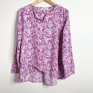 Coolibar Sun Protection‎ Floral Long Sleeve Top Size Medium